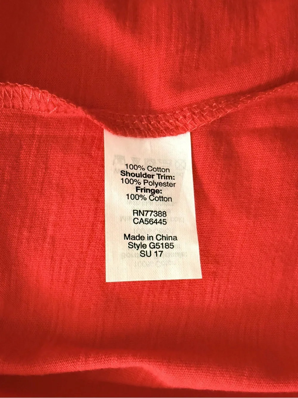 NWT J. CREW XS Red Tiered Fringe Tank Top